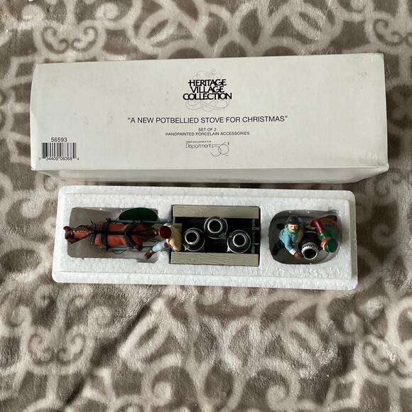 A new pot bellied stove for Christmas department 56 Heritage Village collection - Picture 1 of 2